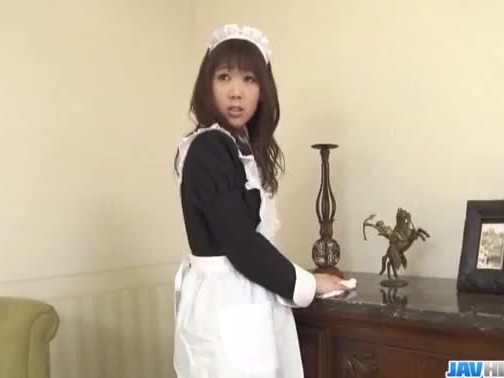 Aiuchi shiori japan maid sucks her horny master